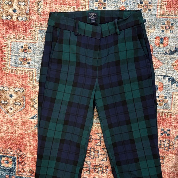 J. Crew Ruby Full Length Pants Blackwatch Plaid - Picture 3 of 7